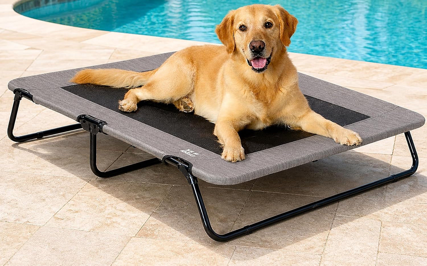 pet-gear-lifestyle-pet-cot-elevated-bed-30-inch-caribbean-ocean-no-assembly-required-premium-tear-resistant-cooling-mesh-indoor-outdoor-lightweight-portable