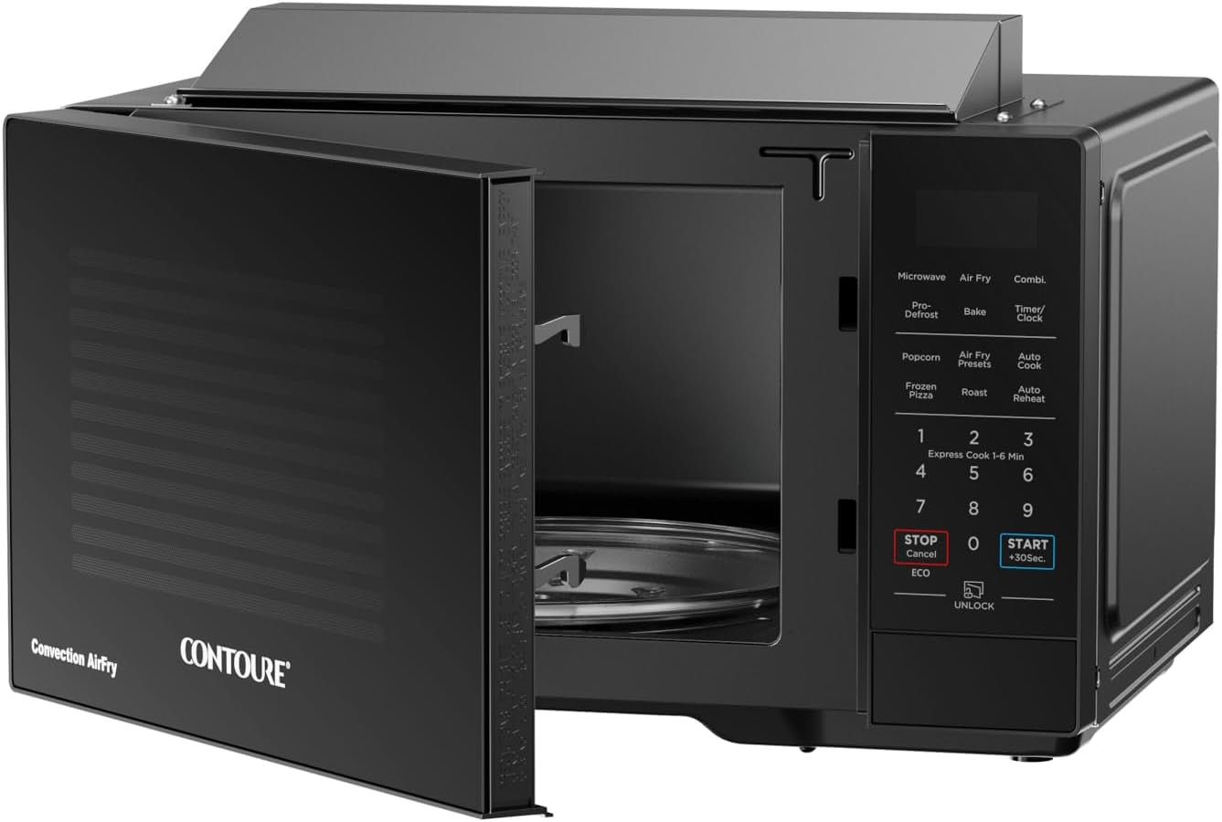 air-fry-convection-microwave-0-9-cu-ft-black-900w-microwave-with-1200w-grill-and-convection-cooking-led-touch-controls-10-5-in-turntable-trim-kit-sold-separately