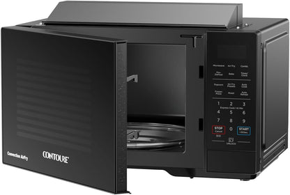 Air Fry Convection Microwave, 0.9 Cu Ft, Black | 900W Microwave with 1200W Grill and Convection Cooking, LED Touch Controls, 10.5 in Turntable, Trim Kit Sold Separately2