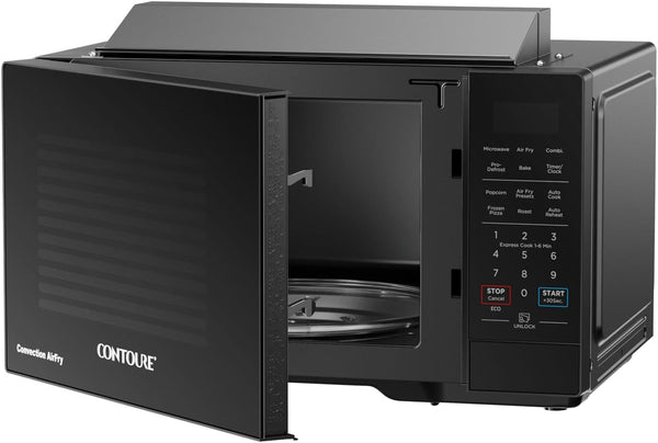 Air Fry Convection Microwave, 0.9 Cu Ft, Black | 900W Microwave with 1200W Grill and Convection Cooking, LED Touch Controls, 10.5 in Turntable, Trim Kit Sold Separately2