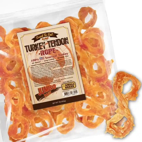 Gootoe Turkey Tendons, Dog Treats for Small Breeds, Bone (S), 6 Counts13
