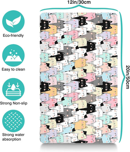 Pet Feeding Mat for Floors Cat Food Mat Waterproof Dog Food Mat and Water Absorbent Quick Dry Non Slip Mat for Cat Bowls4
