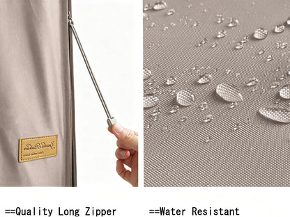 Umbrella Cover for 6Ft to 9Ft Patio Umbrellas, Waterproof and Durable Market Umbrella Cover with Zipper and Rod4