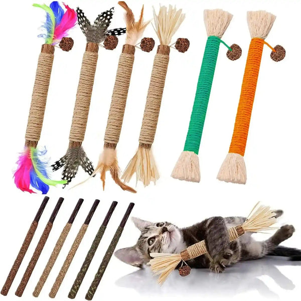 3 Pack Silvervine Cat Chew Sticks - Natural Kitten Toy for Cats8