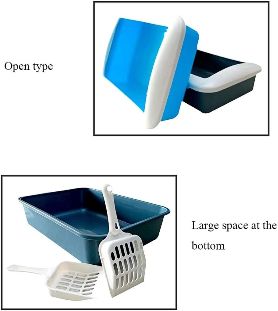 dog-potty-training-toilet-semi-enclosed-cat-toilet-open-litter-pot-urinal-small-pet-suppliesblue