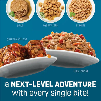 Purina Friskies Fully Load’D Wet Cat Food Variety Pack with Chicken, Salmon, or Tuna in Wet Cat Food Gravy - 5.5 Ounce (Pack of 12)10