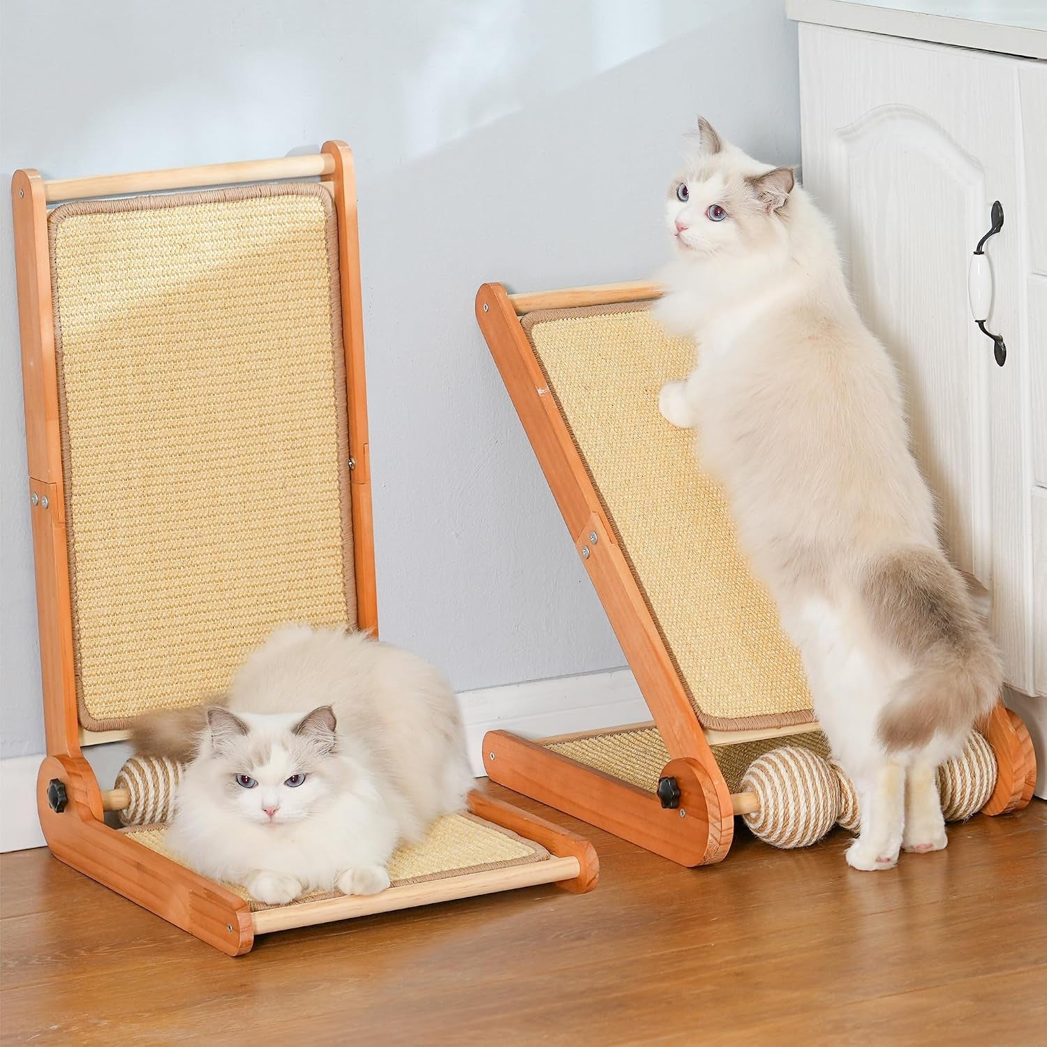 cat-scratcher-23-6-inch-l-shape-foldable-cat-scratching-post-pads-wall-and-couch-mounted-easy-install-cat-scratching-woodboard-toy-for-indoor-cats-large-size