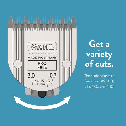 WAHL Professional Animal 5-In-1 Adjustable Blade Arco, Bravura, Chromado, Creativa, Figura, and Motion Pet, Dog, and Horse Clippers - Fine (2179-301)5