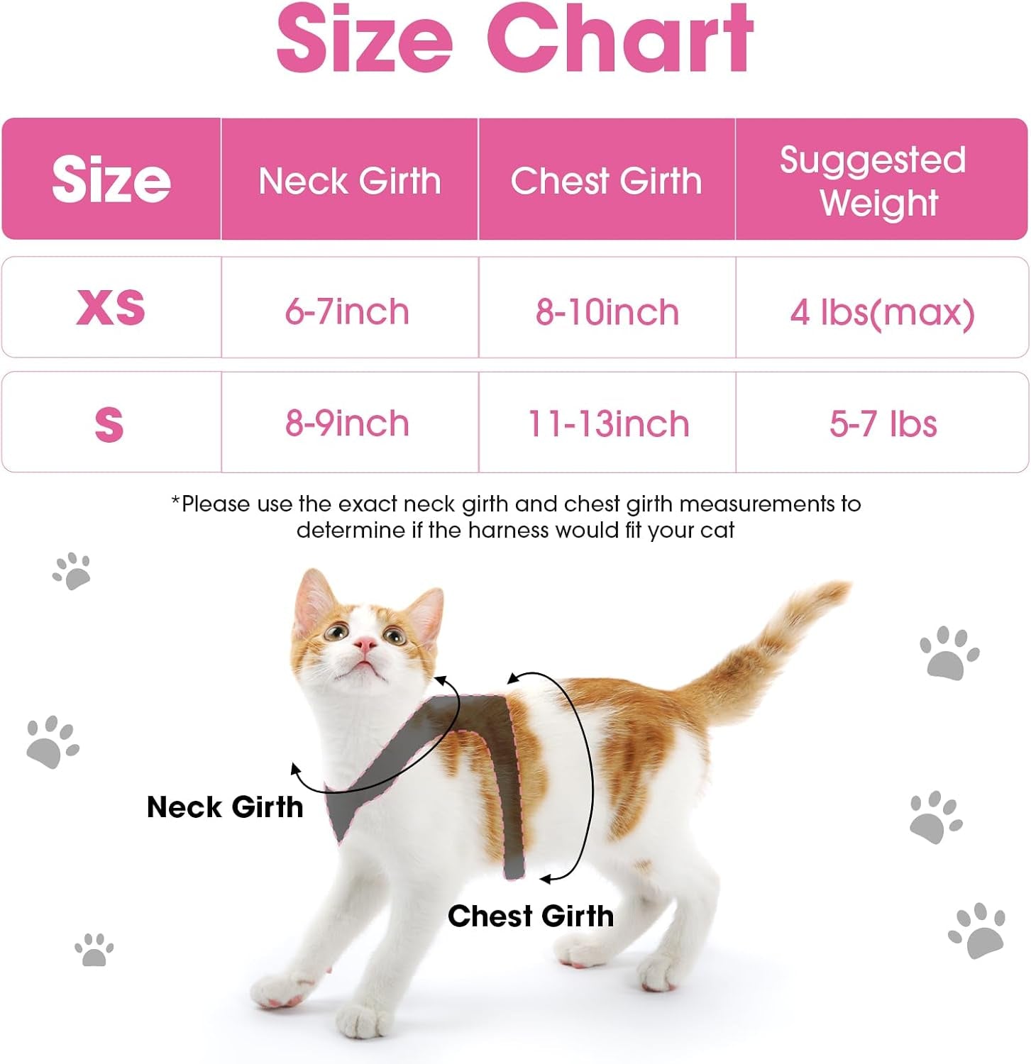 cat-vest-harness-and-leash-set-escape-proof-kitten-harness-pink-xs-safe-reflective-strips-adjustable-easy-wear-kitty-harness-sturdy-clip-buckle-breathable-mesh-for-kitty-puppy-bunny-walks