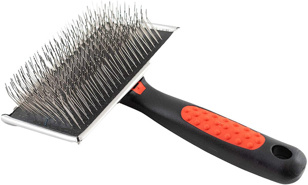 Paw Brothers Professional Grade Extra Long Slicker Brush - Ergonomic Handle, Removes Loose Undercoat and Tangles for Dogs1