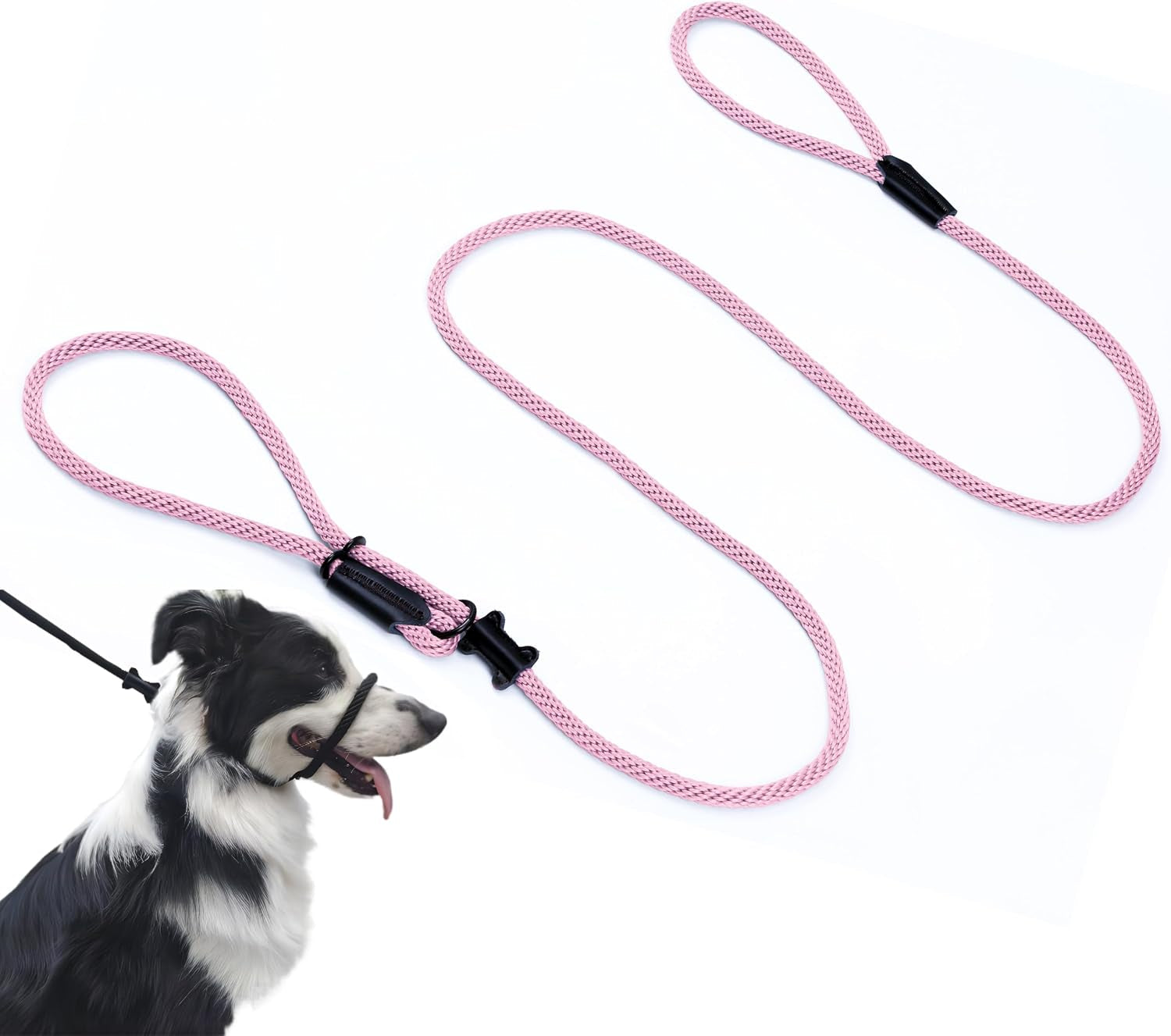 no-pull-dog-leash-figure-8-slip-lead-head-collar-for-large-dogs-black
