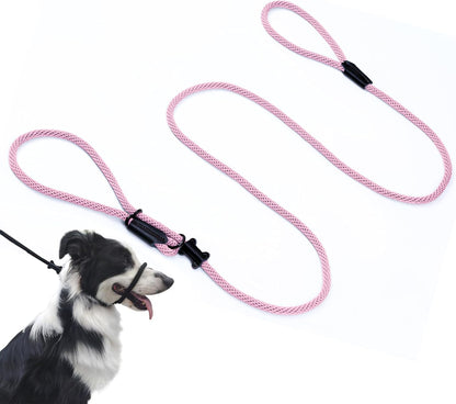 No Pull Dog Leash - Figure 8 Slip Lead Head Collar for Large Dogs (Black)13