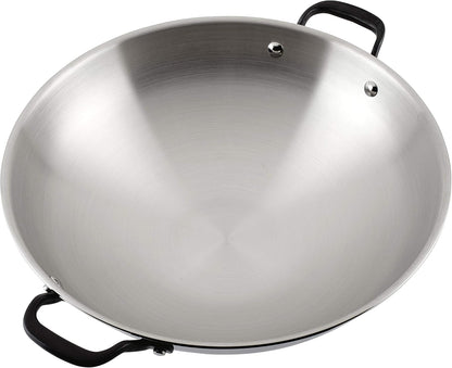 Kitchenaid 5-Ply Clad Stainless Steel Induction Wok Pan, 15-Inch, Polished Stainless Steel7