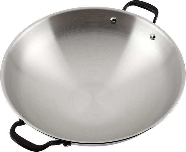 Kitchenaid 5-Ply Clad Stainless Steel Induction Wok Pan, 15-Inch, Polished Stainless Steel7