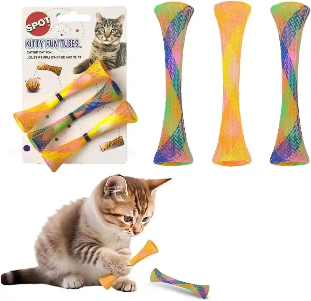 spot-kitty-fun-tubes-cat-toy-with-catnip-inside-bouncy-interactive-mesh-toy-for-cats-and-kittens-to-bite-swat-and-chase-3-pieces