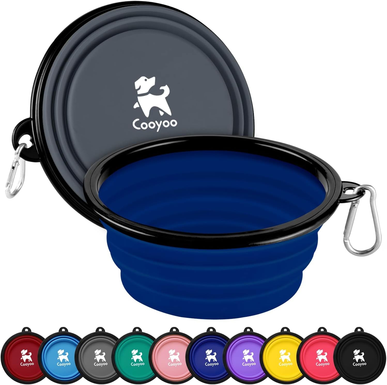 cooyoo-collapsible-dog-bowl-2-pack-collapsible-dog-water-bowls-for-cats-dogs-portable-pet-feeding-watering-dish-for-walking-parking-traveling-with-2-carabiners