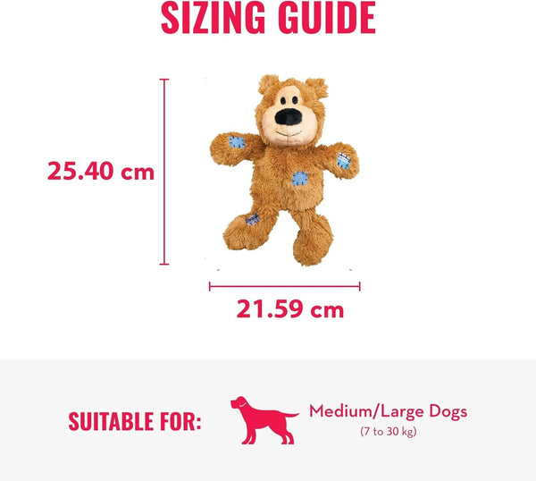 KONG Wild Knots Bears - Durable Dog Toys with Internal Knotted Ropes and Minimal Stuffing for Less Mess (Assorted Colors) (Medium/Large)4