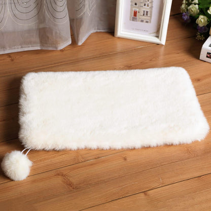 SHENGOCASE 2-Pack 10"X14" Rectangular Faux Rabbit Fur Cat Dog Bed Cushion Pad Mat, Cat Tree Tower Replacement Cushion Pad for Window Perch Carrier House Cage Crate Kennel Furniture7