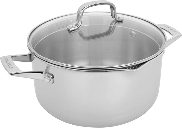 HENCKELS Clad H3 6-Qt Dutch Oven, Induction Pot, Stainless Steel, Durable and Easy to Clean | Induction Pot, Durable, Easy to Clean1