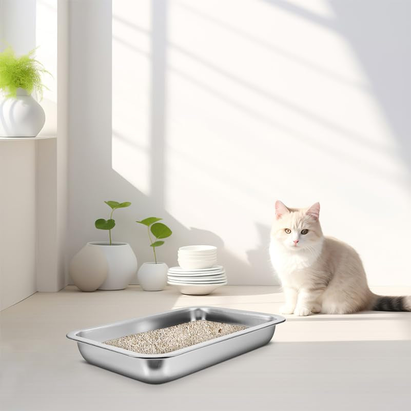 inoomp-stainless-steel-cat-litter-box-open-design-large-metal-litter-pan-easy-to-clean-portable-kitten-tray-for-cats-and-small-pets