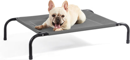 Bedsure Outdoor Elevated Cooling Dog Bed Large Sized Dog, 49In Grey | Portable Raised Camping Pet Cot Hammock,Breathable Teslin Mesh,Weather Resistant,For Large Pets up to 85 Lbs,Easy to Assemble21