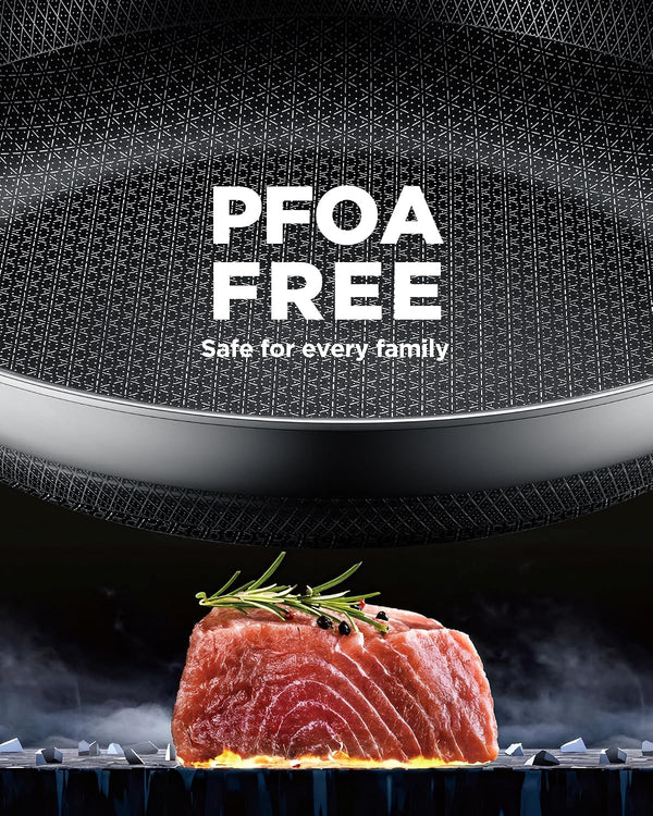 Non Stick Frying Pans,12-Inch Stainless Steel Skillet,Pan with Lid | Hybrid Nonstick | Pfoa-Free | Non-Toxic | Induction Compatible | Oven & Dishwasher Safe4