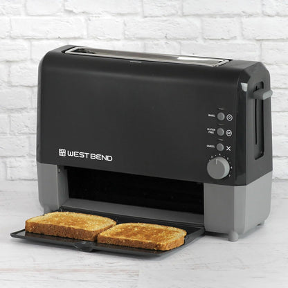 Quikserve Toaster, 2-Slice Wide-Slot Slide-Through Bread Toaster with Bagel and Gluten-Free Settings and Cool-Touch Exterior Fast Toasting, Includes Removable Serving Tray, 1400-Watts, Black7