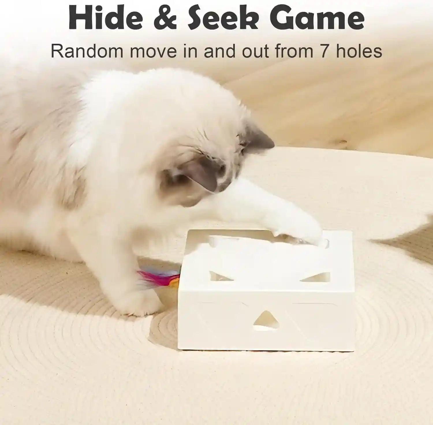 interactive-cat-toys-migibox-for-indoor-bored-cats-automatic-pop-out-feathers-from-7-holes-randomly-motion-activated-usb-rechargeable-purple-skin