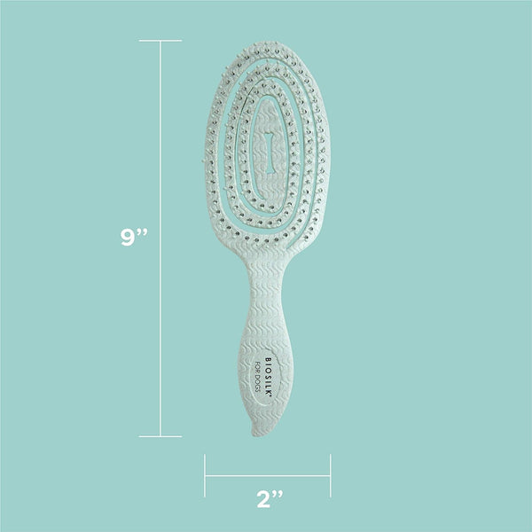 Biosilk for Pets Eco Friendly Detangling Pin Brush for Dogs, Gentle Dog Grooming Brush Designed to Help Remove Knots and Tangles and Support Healthy Coats for All Dogs | Gentle Grooming Brush Removes Knots and Tangles; Supports Healthy Coats for All Dog Breeds8