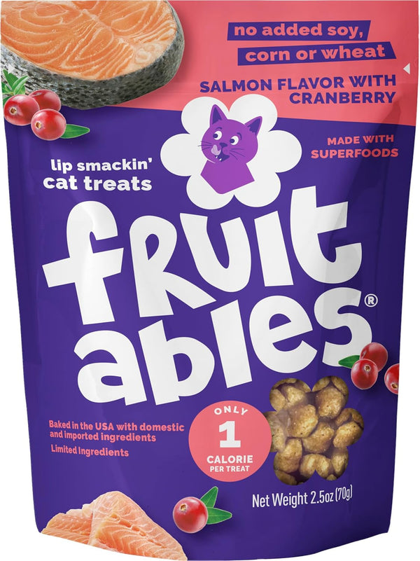 Fruitables Crunchy Cat Treats, Healthy Cat Treats, Tuna & Pumpkin, 2.5Oz | Healthy Cat Treats, Natural Feline Snacks, Protein Rich, Crunchy Biscuits, Indoor Cats, Kitten Rewards, Made in USA12