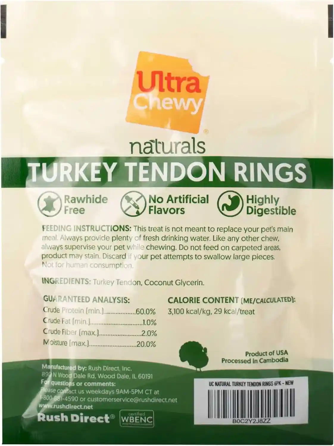 ultra-chewy-turkey-tendon-rings-for-dogs-6-pack-premium-all-natural-tendons-hypoallergenic-treats-easy-to-digest-alternative-to-rawhide