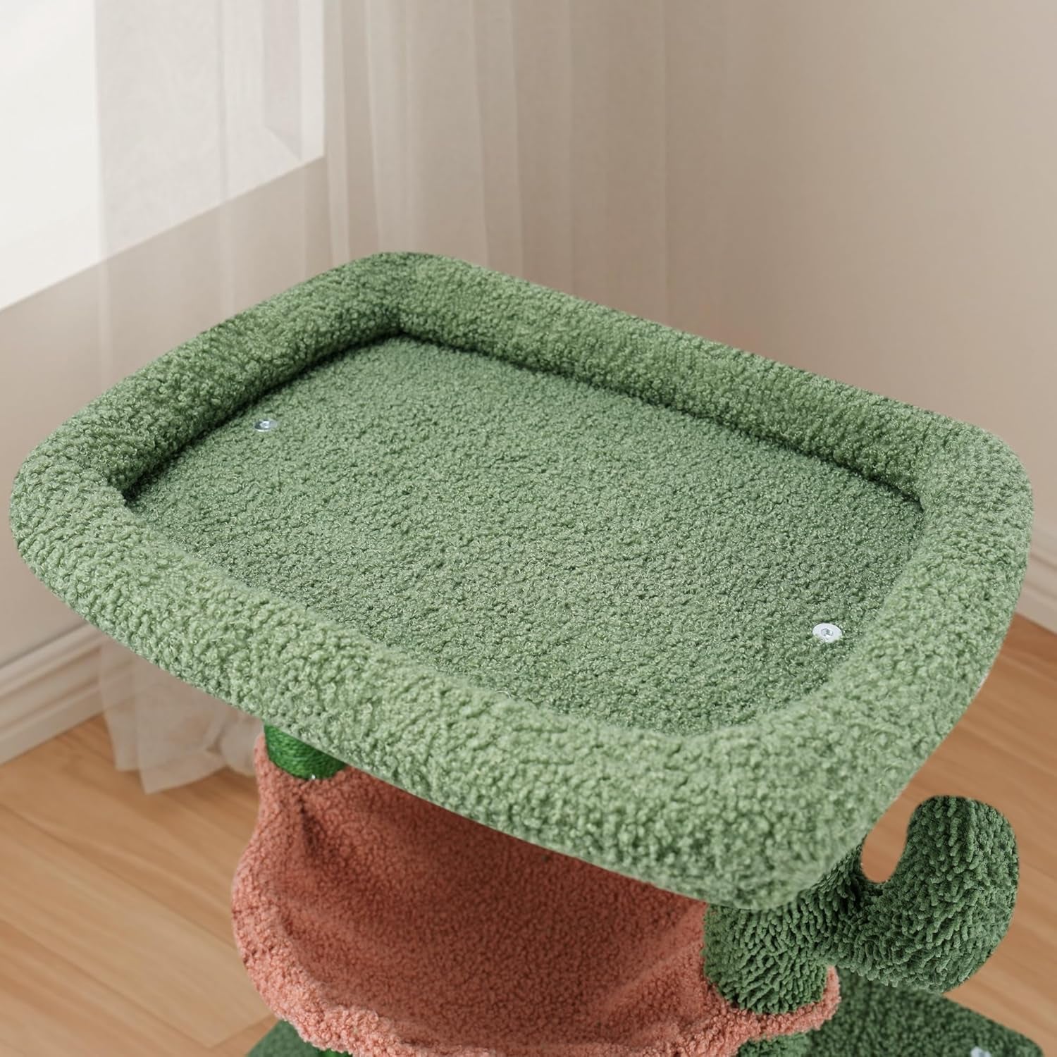 aiwikide-37-4-cactus-cat-tree-tower-with-twin-cat-condos-for-indoor-cats-all-in-one-activity-center-with-cat-scratching-post-cozy-sleeping-perch-hammock-and-toy-balls-green