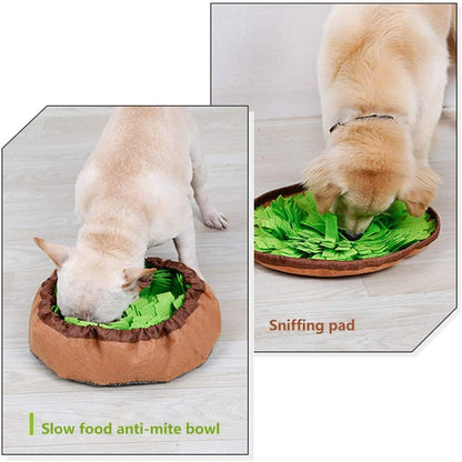 AWOOF Pet Snuffle Mat for Dogs, Interactive Feed Game for Boredom, Encourages Natural Foraging Skills for Cats Dogs Bowl Travel Use, Dog Treat Dispenser Indoor Outdoor Stress Relief3
