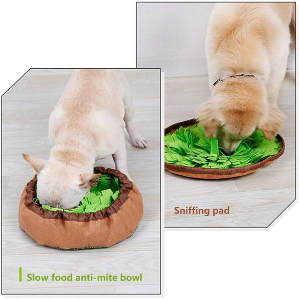 AWOOF Pet Snuffle Mat for Dogs, Interactive Feed Game for Boredom, Encourages Natural Foraging Skills for Cats Dogs Bowl Travel Use, Dog Treat Dispenser Indoor Outdoor Stress Relief3