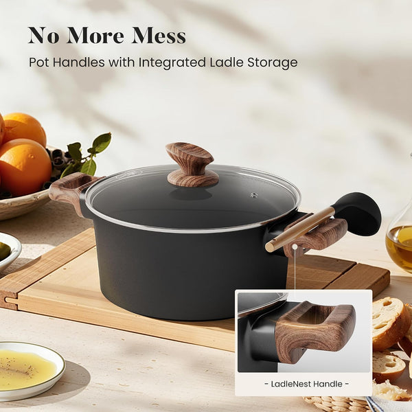 10Pcs Ceramic Pots and Pans Set Non Stick | Non Toxic, Induction Cookware, PFOA & PFAS Free5