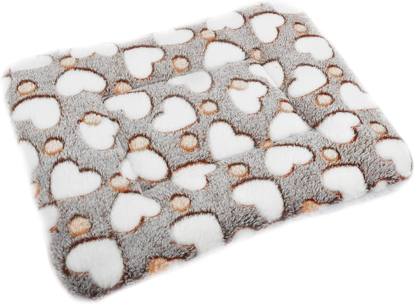 Small Animal Bed Mat, Soft & Warm, Suitable for Guinea Pig, Hamster, Rabbit, Rat and Bearded Dragon (X-Large(13.3''X9.4''), Star Grey)14