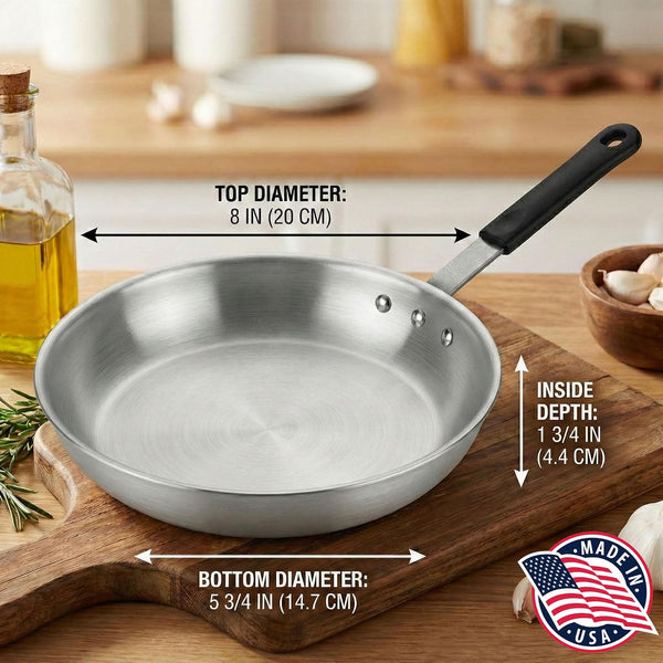 Eagleware Professional Natural Aluminum Fry Pan, 8-Inch3