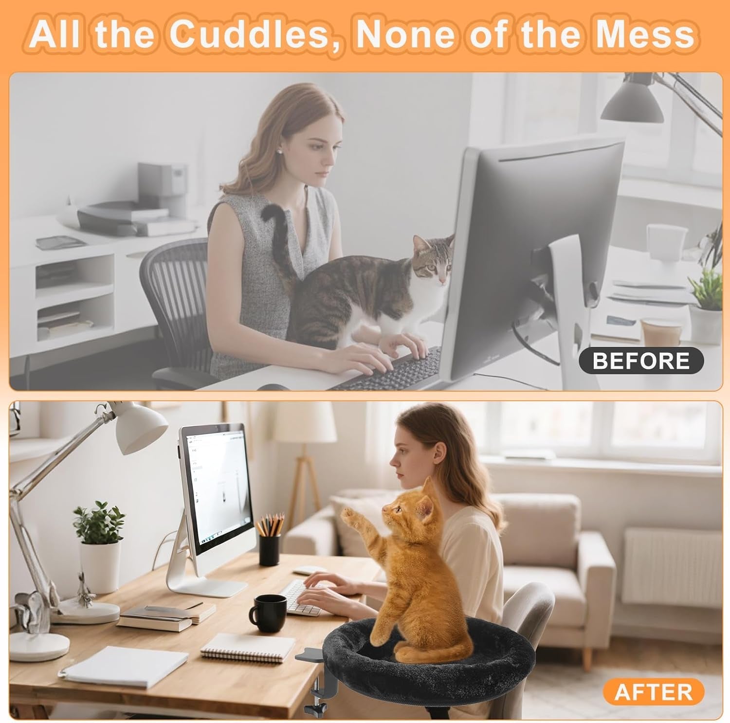 cat-desk-bed-ergonomic-cat-desk-perch-clamp-for-remote-workers-quality-desktop-suspended-cats-bed-rotating-cats-hammock-desk-with-removable-cover-cat-bed-hold-up-to-50lbs