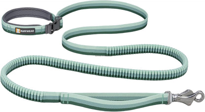 Ruffwear, Roamer Bungee Dog Leash for Running, Biking or Hiking, Can Be Used Hand-Held or Hands-Free, River Rock Green, 5.5'-7'1