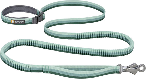 Ruffwear, Roamer Bungee Dog Leash for Running, Biking or Hiking, Can Be Used Hand-Held or Hands-Free, River Rock Green, 5.5'-7'1