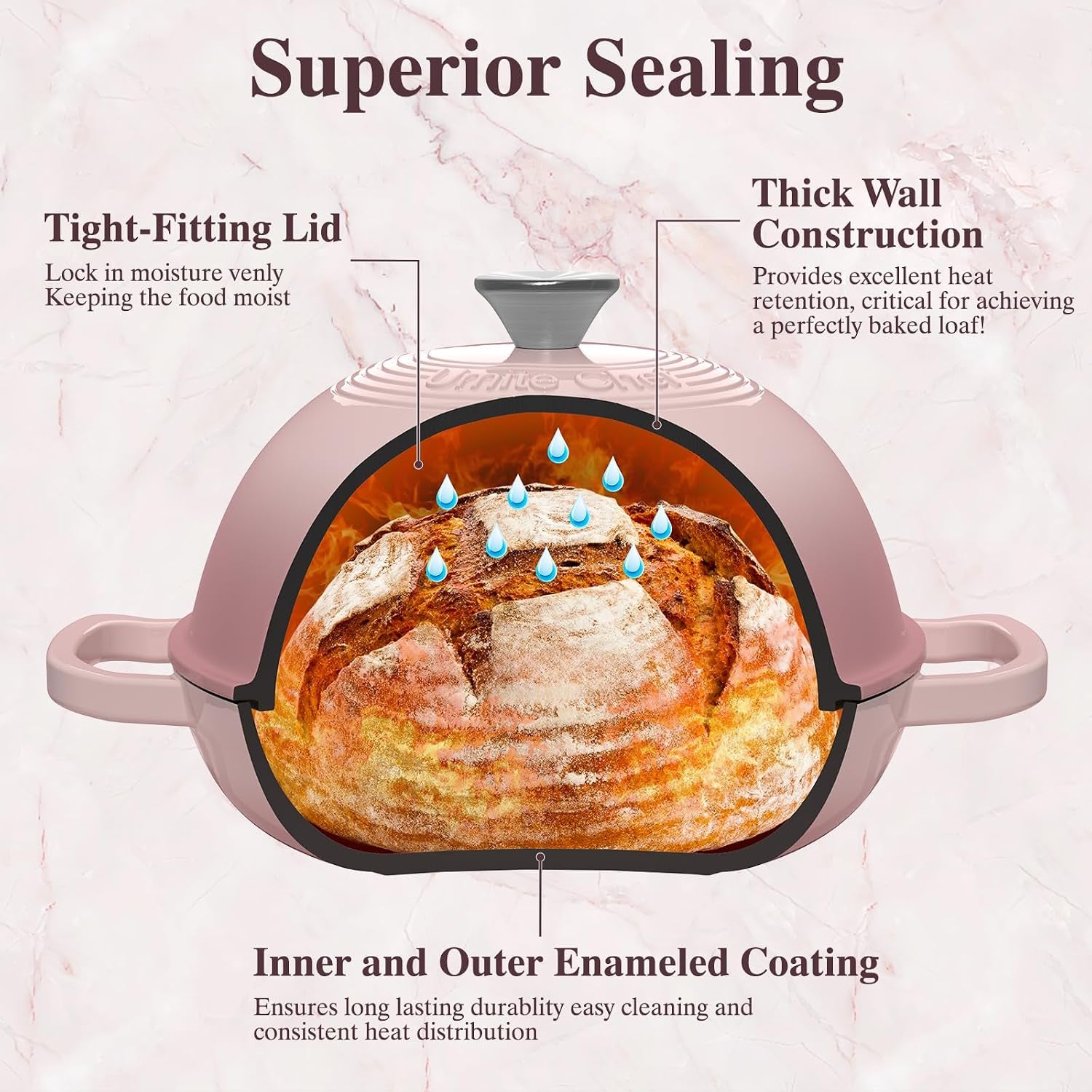 cast-iron-dutch-oven-pot-with-lid-round-bread-oven-for-sourdough-bread-baking-enameled-cast-iron-bread-oven-with-dome-lid-cotton-potholders-for-sourdough-pink-6-quarts