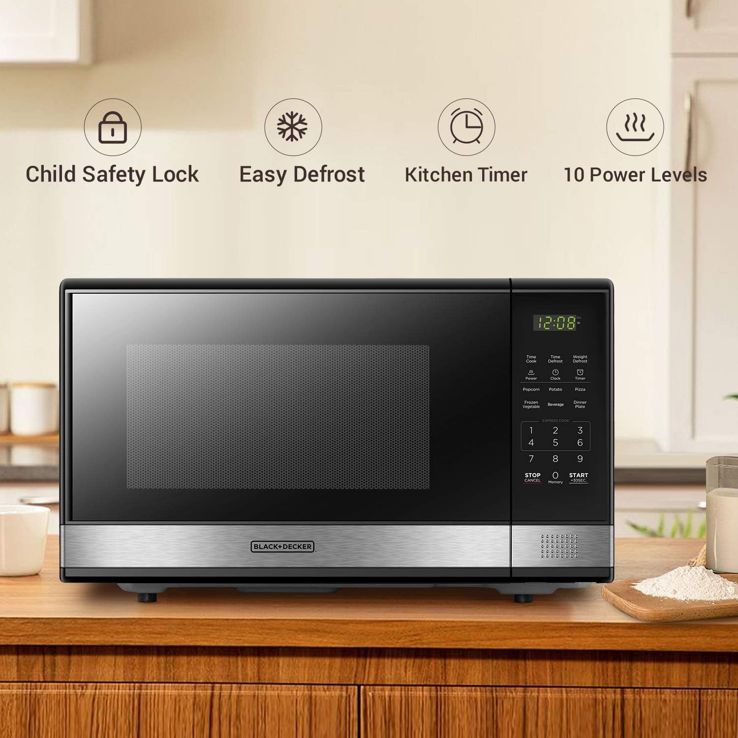 black-decker-microwave-oven-countertop-1-1-cu-ft-1000w-stainless-steel-push-button-door-child-safety-lock-6-auto-cook-presets-10-power-levels