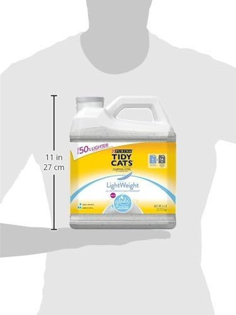 purina-tidy-cats-light-weight-low-dust-clumping-cat-litter-lightweight-glade-clear-springs-multi-cat-litter-6-lb-jug