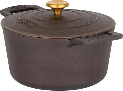 Viking Nonstick 5 Quart Dutch Oven with Self-Basting Lid, Bronze Cast Iron Cookware Pot, Made without PFAS, Induction Compatible, Oven Safe to 500F1