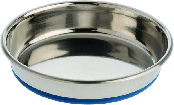 Our Pets Durapet Stainless Steel Non-Slip (Cat Food Bowl or Water Bowl) (Holds up to 1 Cup of Wet or Dry Food) Easy to Clean | Holds Wet or Dry Meals, Easy to Rinse Clean, Grippy Base Keeps It in Place during Mealtime, Durable Everyday Feeding Dish1