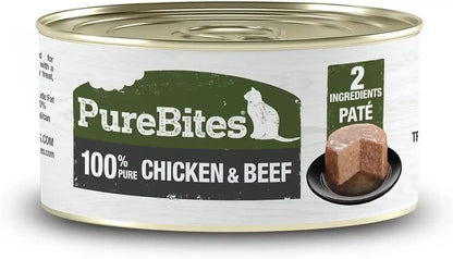 Purebites 100% Pure Duck Pate Cat Treat | 2.5Oz Can | Only 1 Ingredient | Case of 1210