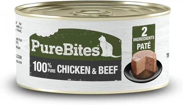 Purebites 100% Pure Duck Pate Cat Treat | 2.5Oz Can | Only 1 Ingredient | Case of 1210