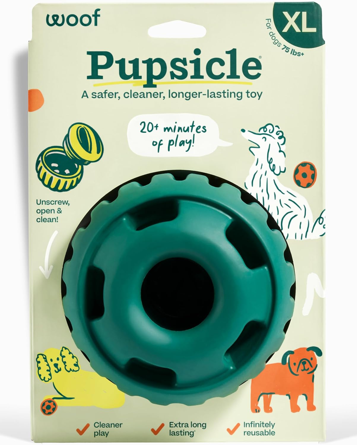 woof-pupsicle-interactive-dog-ball-toy-for-dogs-25-75-lbs-green-long-lasting-enrichment-toy-for-medium-large-dogs-easy-fill-design-low-mess-play-made-of-natural-rubber-easy-to-clean