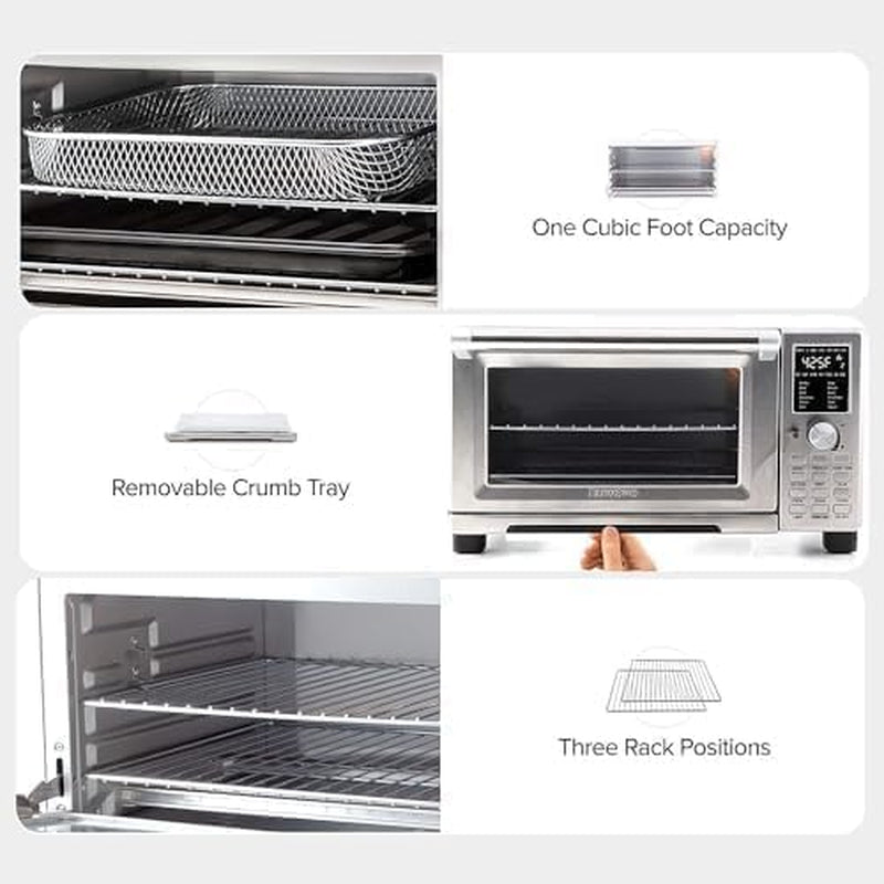 bravo-air-fryer-toaster-smart-oven-12-in-1-countertop-convection-30-qt-xl-capacity-50-500-f-temperature-controls-top-and-bottom-heater-adjustments-0-100-brushed-stainless-steel-look