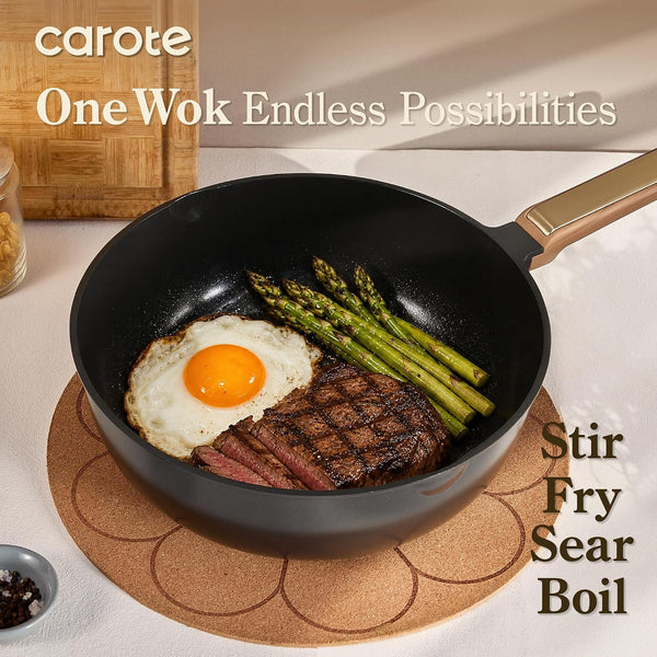 31Pcs Ceramic Cookware Sets, Pots and Pans Set, with Wok | Healthy Kitchen Cooking, Utensils Included, Dishwasher Safe, Easy to Clean, Even Heating, PFAS FREE4